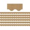 Burlap Design Scalloped Border Trim, 35 Feet Per Pack, 6 Packs